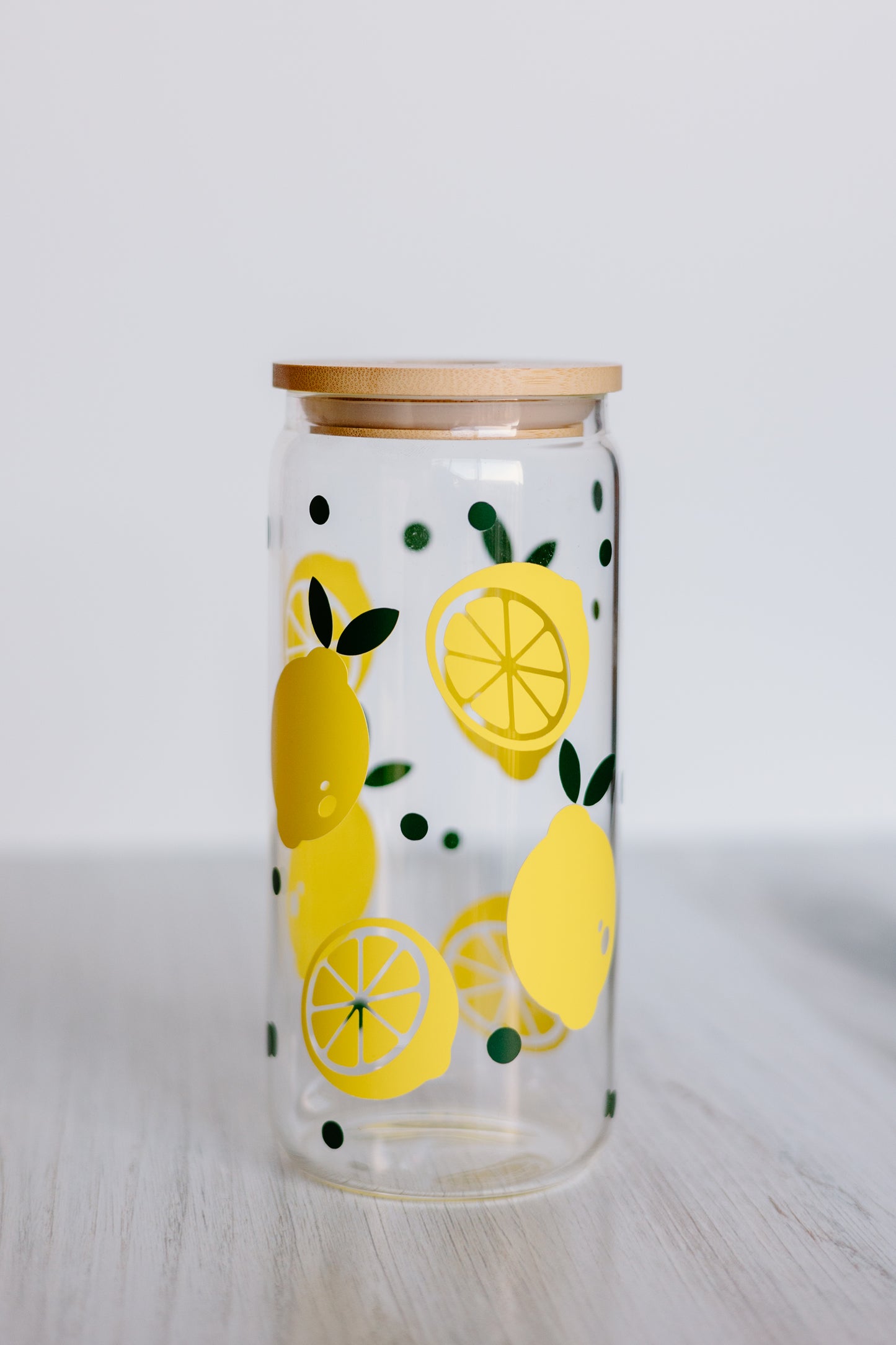 Summer Lemon Glass Cup
