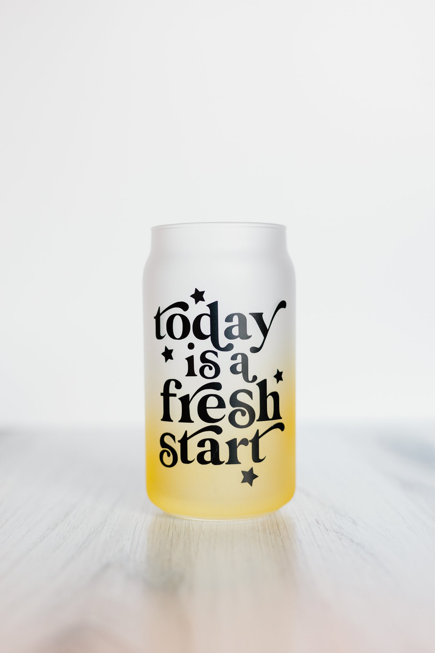 Fresh Start Glass Cup