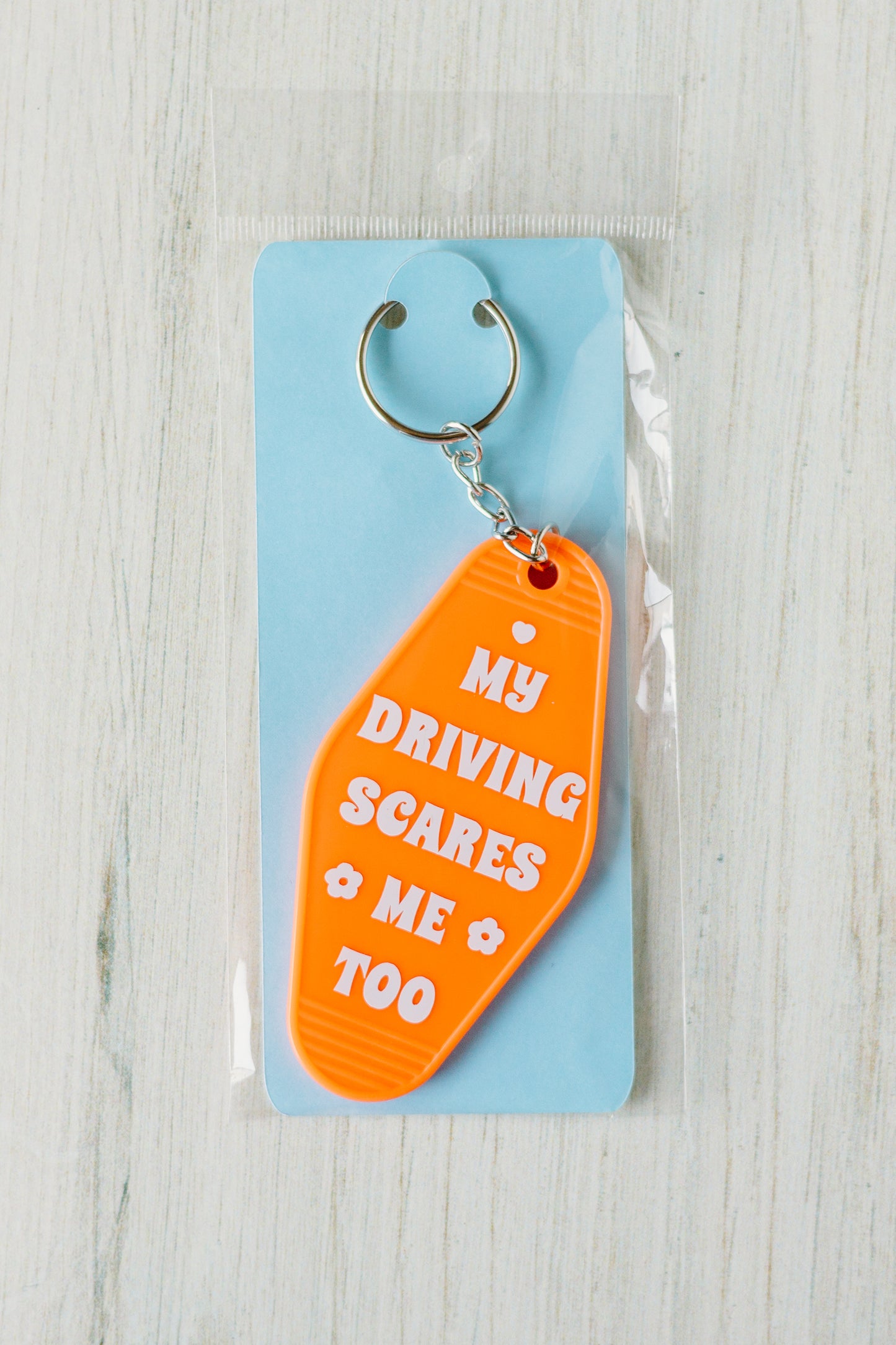 My Driving Scares Me Keychain