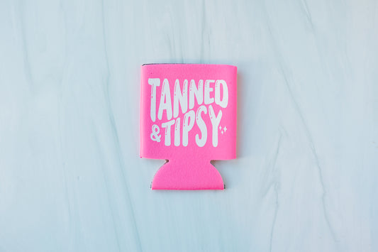 Tanned and Tipsy Koozie