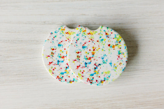 Jawbreaker Candy Ceramic Car Coasters