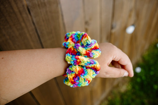 Rainbow Scrunchie