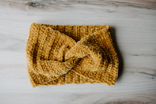 Golden Dandelion Headband Ear Warmer